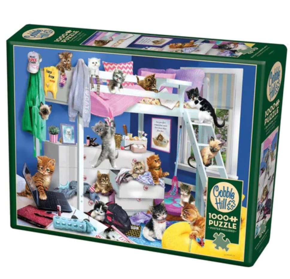 Kitten Slumber Party 1000 Piece Puzzle - Calendars.com