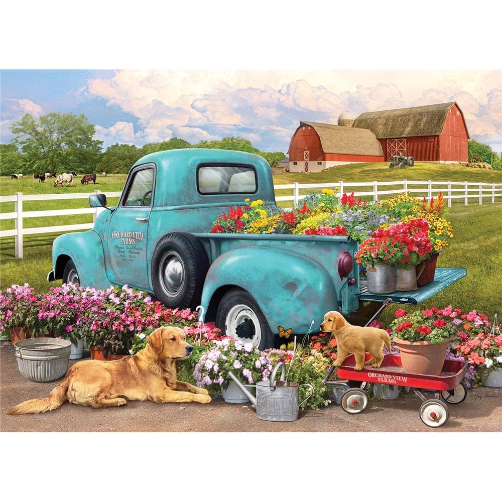Flower Truck 1000 Piece Puzzle First Alternate Image