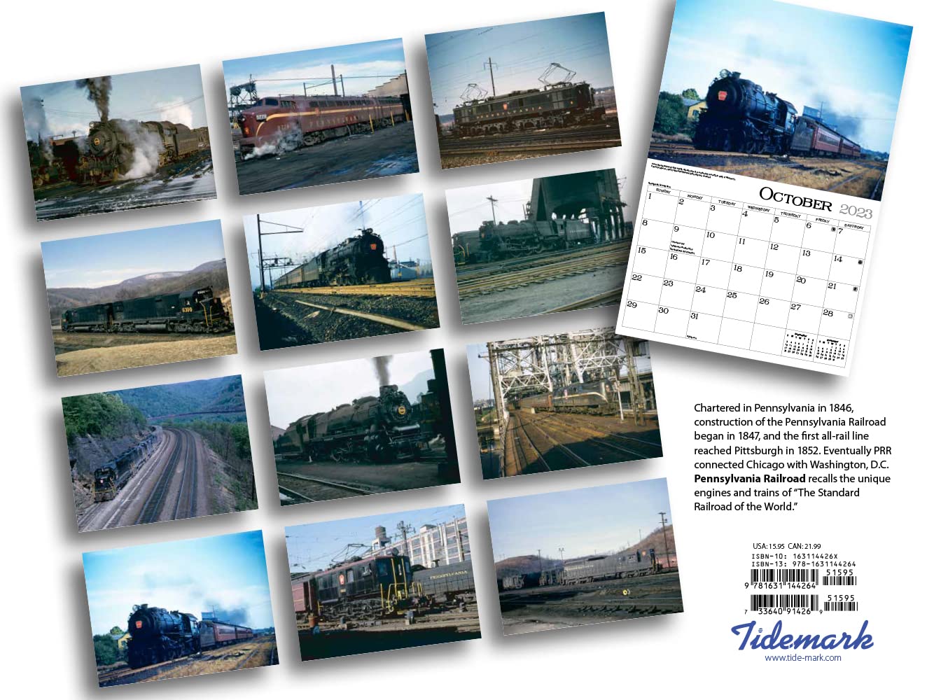 Trains PA Railroad 2023 Wall Calendar - Calendars.com