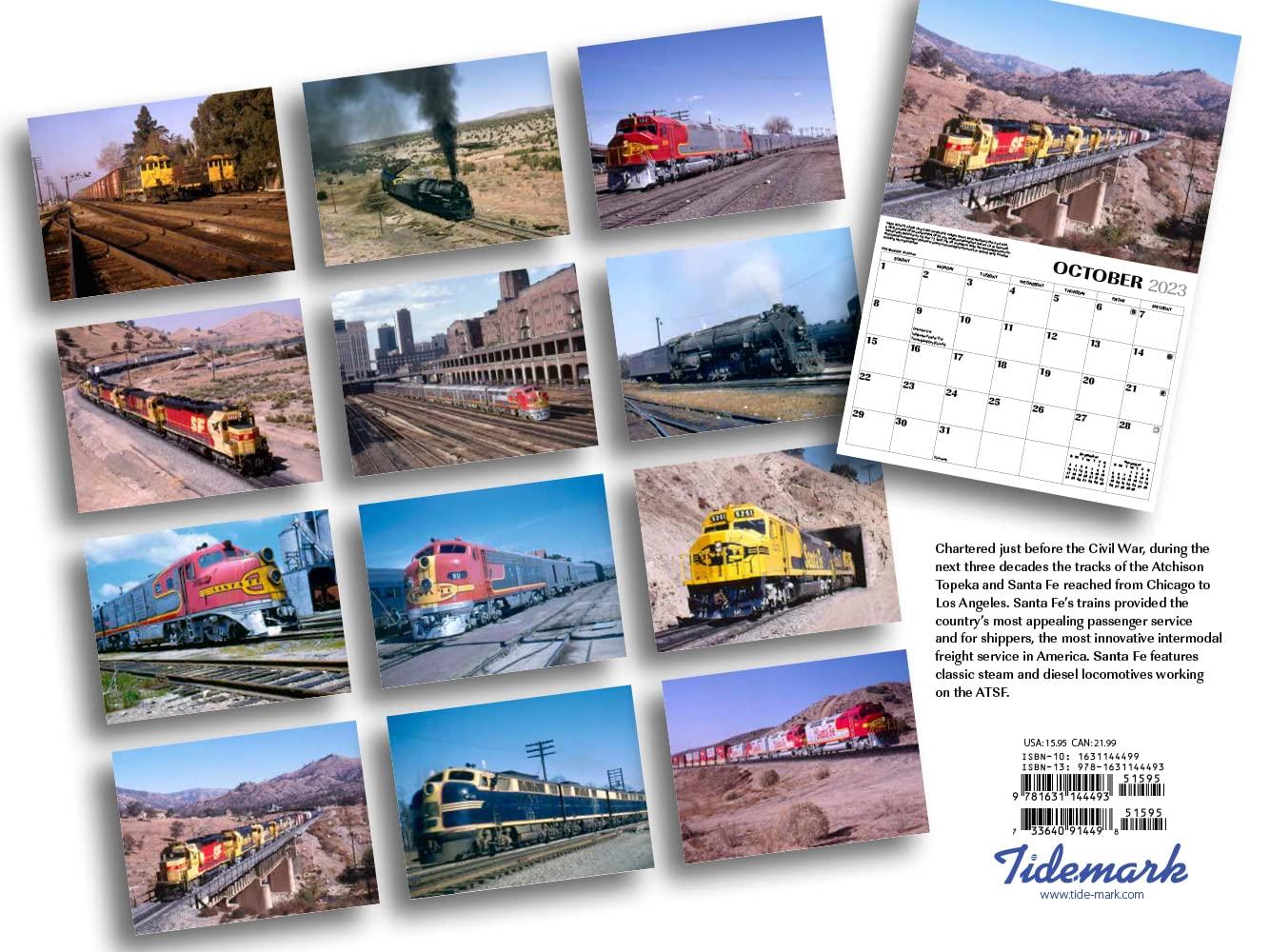 Trains Sante Fe Railroad 2023 Wall Calendar - Calendars.com