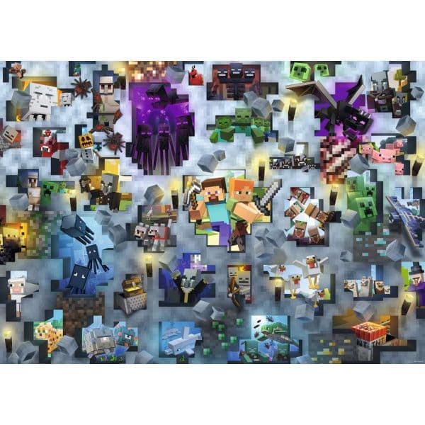 Minecraft Mobs 1000 Piece Puzzle 2nd Product Detail  Image width=&quot;1000&quot; height=&quot;1000&quot;