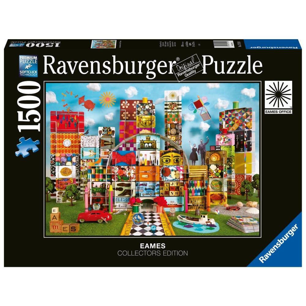Eames House of Cards Fantasy 1500 Piece Puzzle Main Product Image