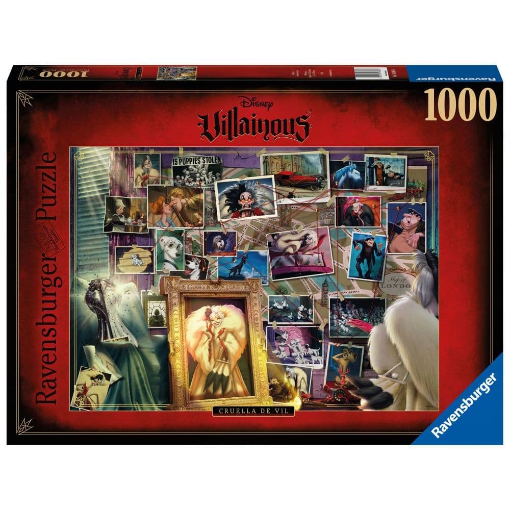 Disney Villainous Cruella de Vil 1000 Piece Puzzle Main Product Image
