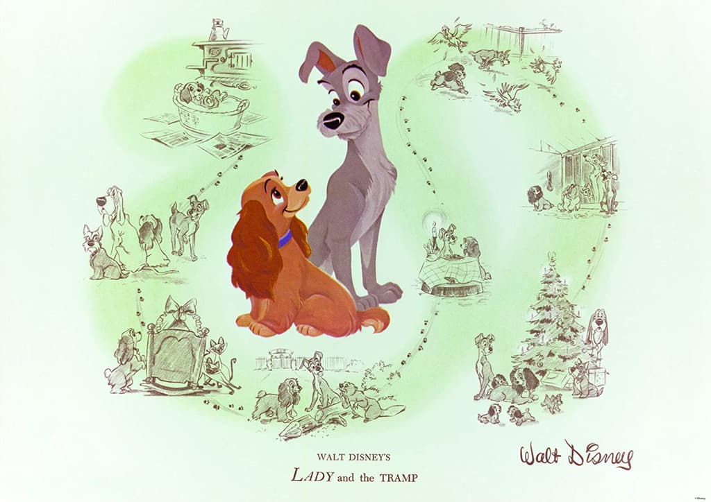 Disney Vault Lady and Tramp 1000 Piece Puzzle 2nd Product Detail  Image width=&quot;1000&quot; height=&quot;1000&quot;