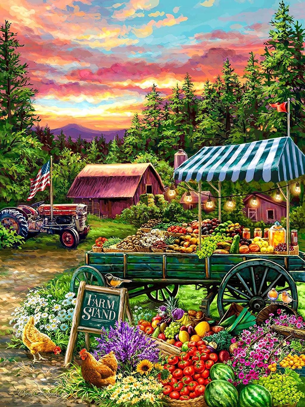 Fruit Stand 500 Piece Puzzle 2nd Product Detail  Image width="1000" height="1000"
