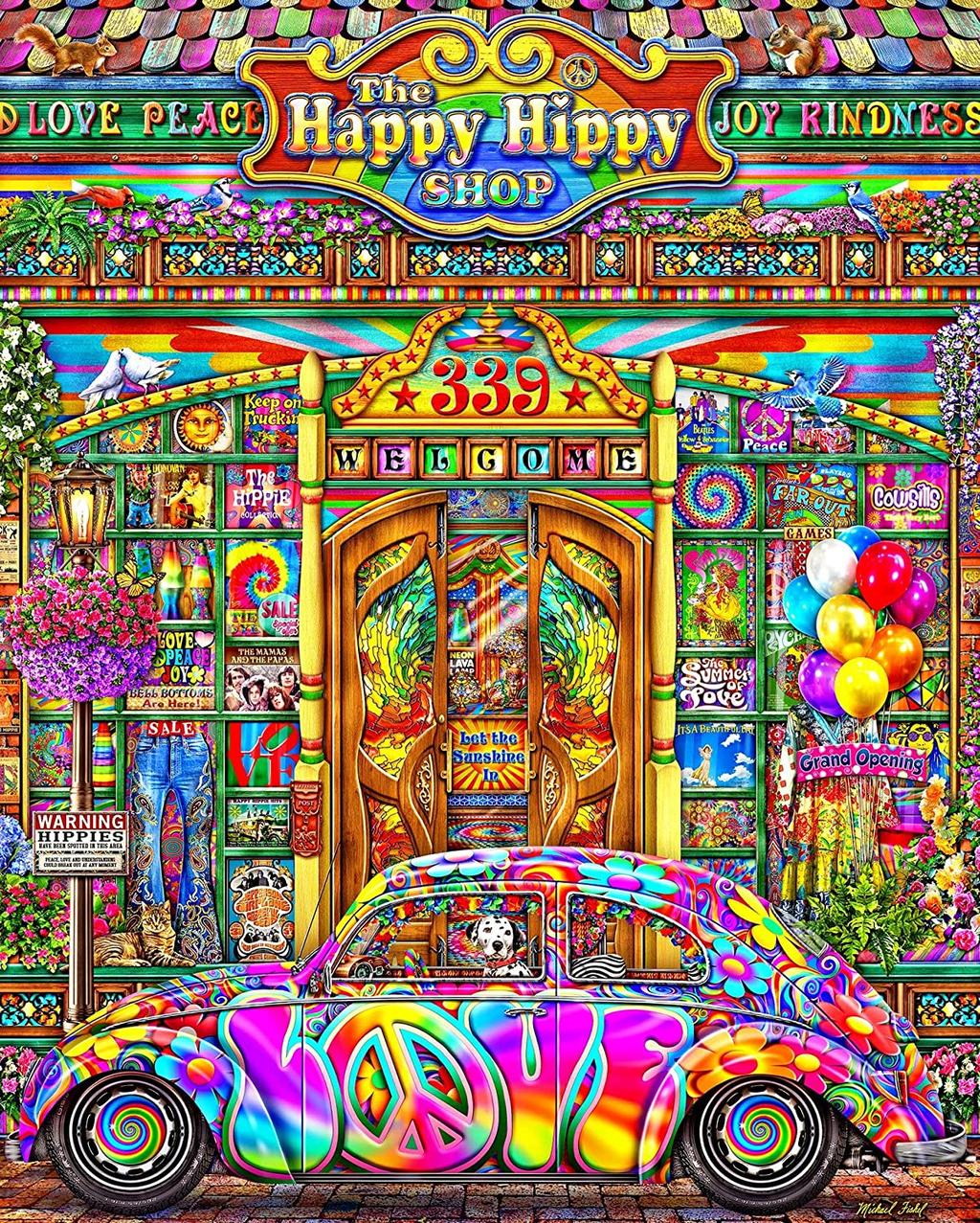Happy Hippy Shop 1000 Piece Puzzle 2nd Product Detail  Image width=&quot;1000&quot; height=&quot;1000&quot;