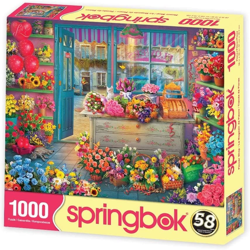 Flower Shop 1000 Piece Puzzle Main Product  Image width=&quot;1000&quot; height=&quot;1000&quot;