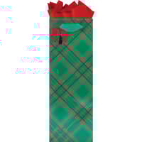 image Diagonal Plaid Bottle Gift Bag Main Product  Image width=&quot;1000&quot; height=&quot;1000&quot;