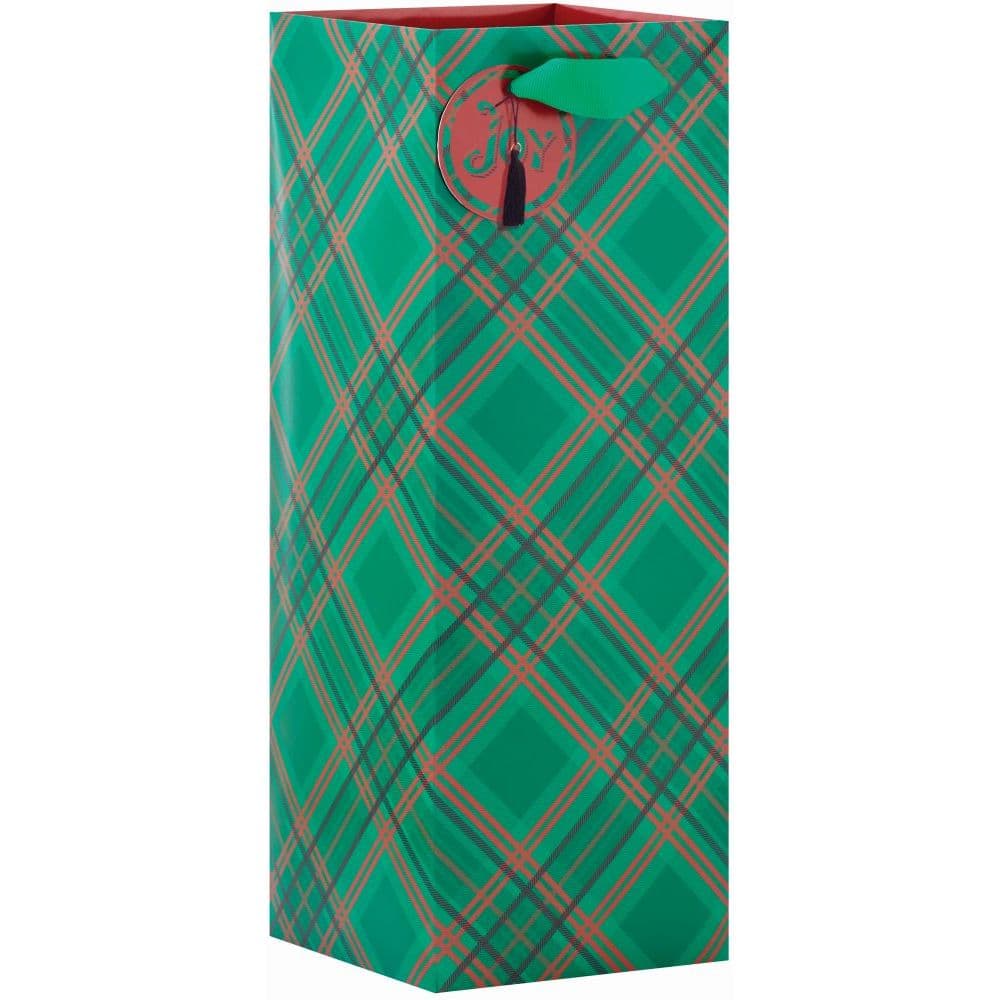 Diagonal Plaid Bottle Gift Bag 4th Product Detail  Image width=&quot;1000&quot; height=&quot;1000&quot;