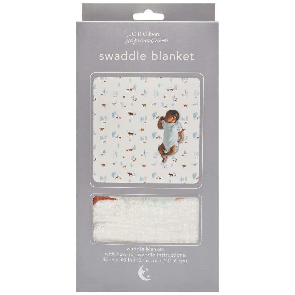 Woodland Muslin Swaddle Book Main Product  Image width=&quot;1000&quot; height=&quot;1000&quot;