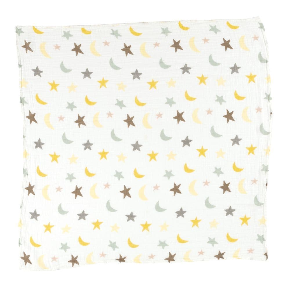 Moon And Stars Swaddle Blanket 2nd Product Detail  Image width="1000" height="1000"