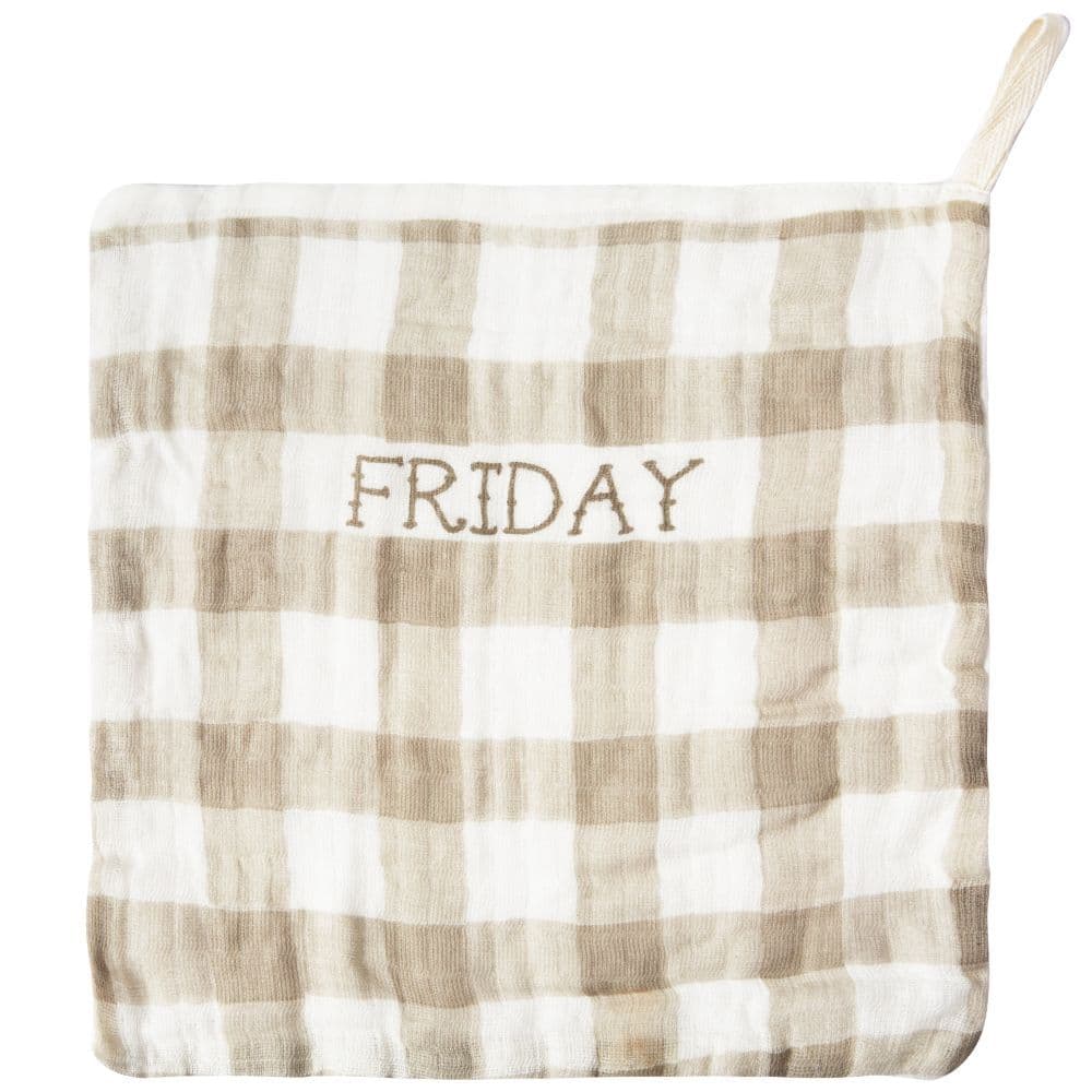 Woodland Days Of The Week Washcloths 3rd Product Detail  Image width="1000" height="1000"