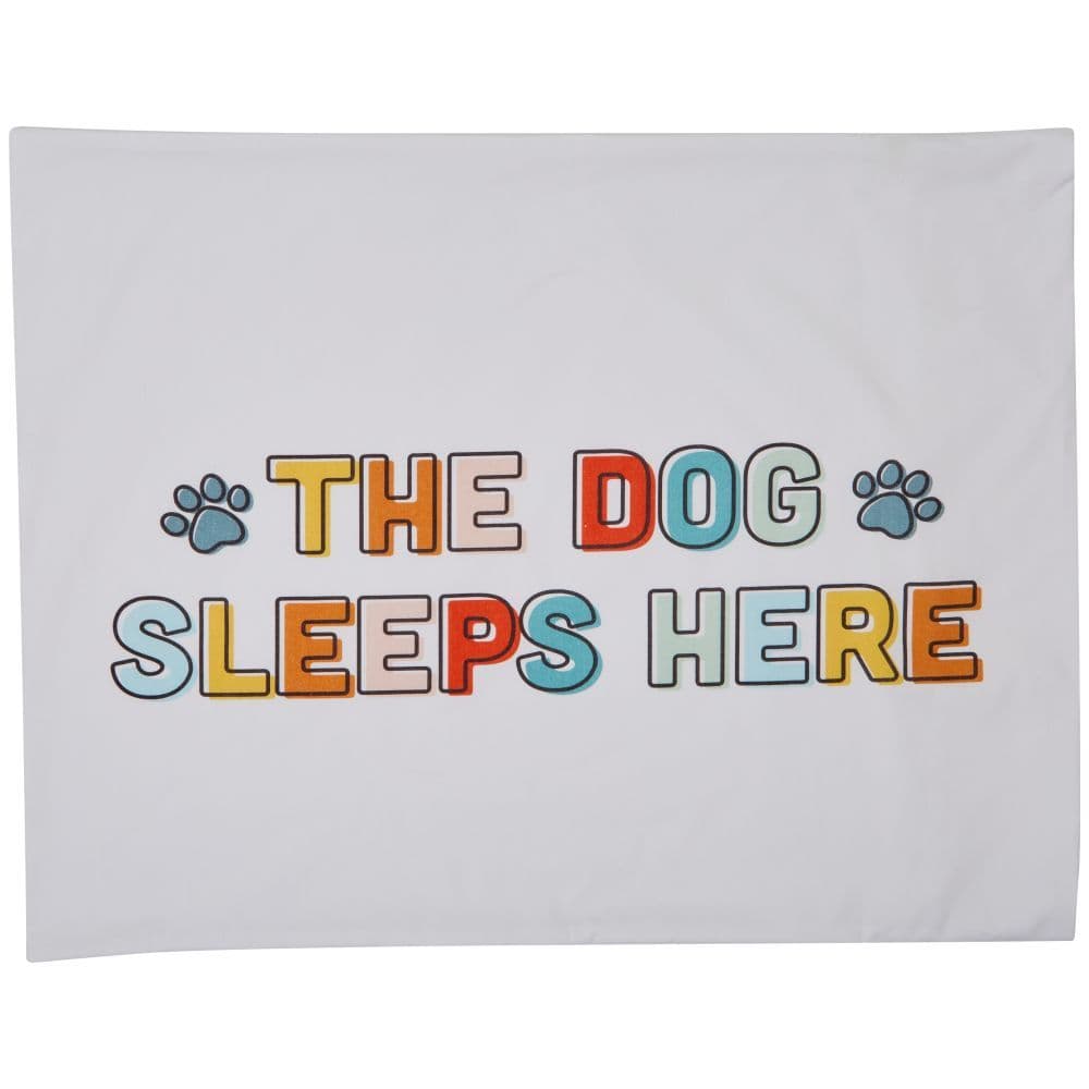 Dog Sleeps Here Pillow Case