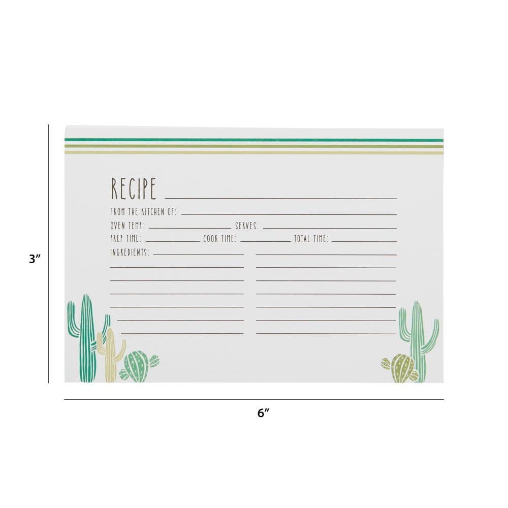 Cactus Recipe Cards 60 Count 5th Product Detail  Image width="1000" height="1000"
