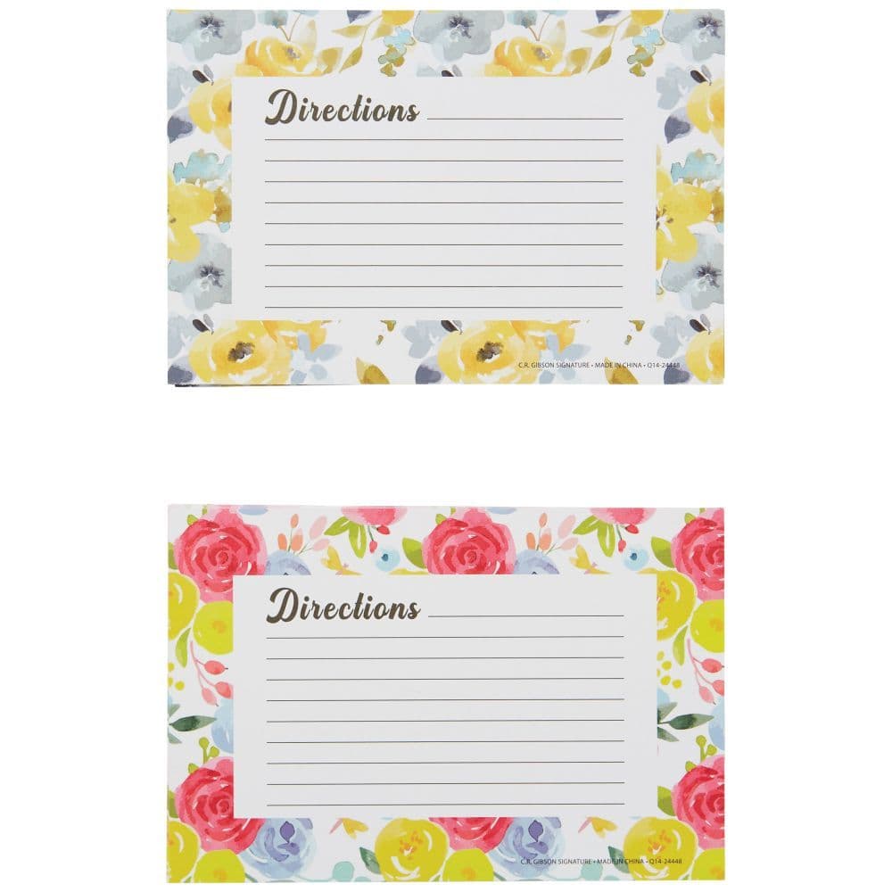 Floral Recipe Cards 60 count 2nd Product Detail  Image width=&quot;1000&quot; height=&quot;1000&quot;
