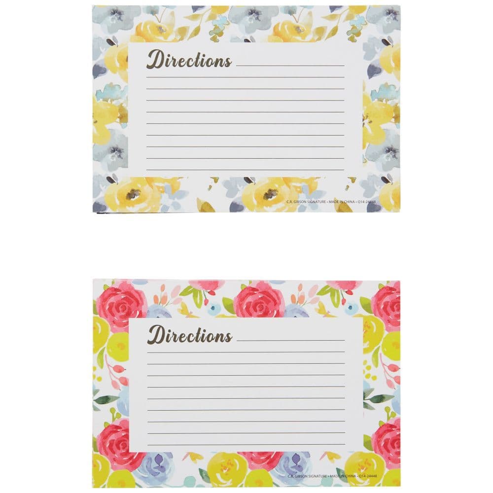 Floral Recipe Cards 60 count 2nd Product Detail  Image width="1000" height="1000"
