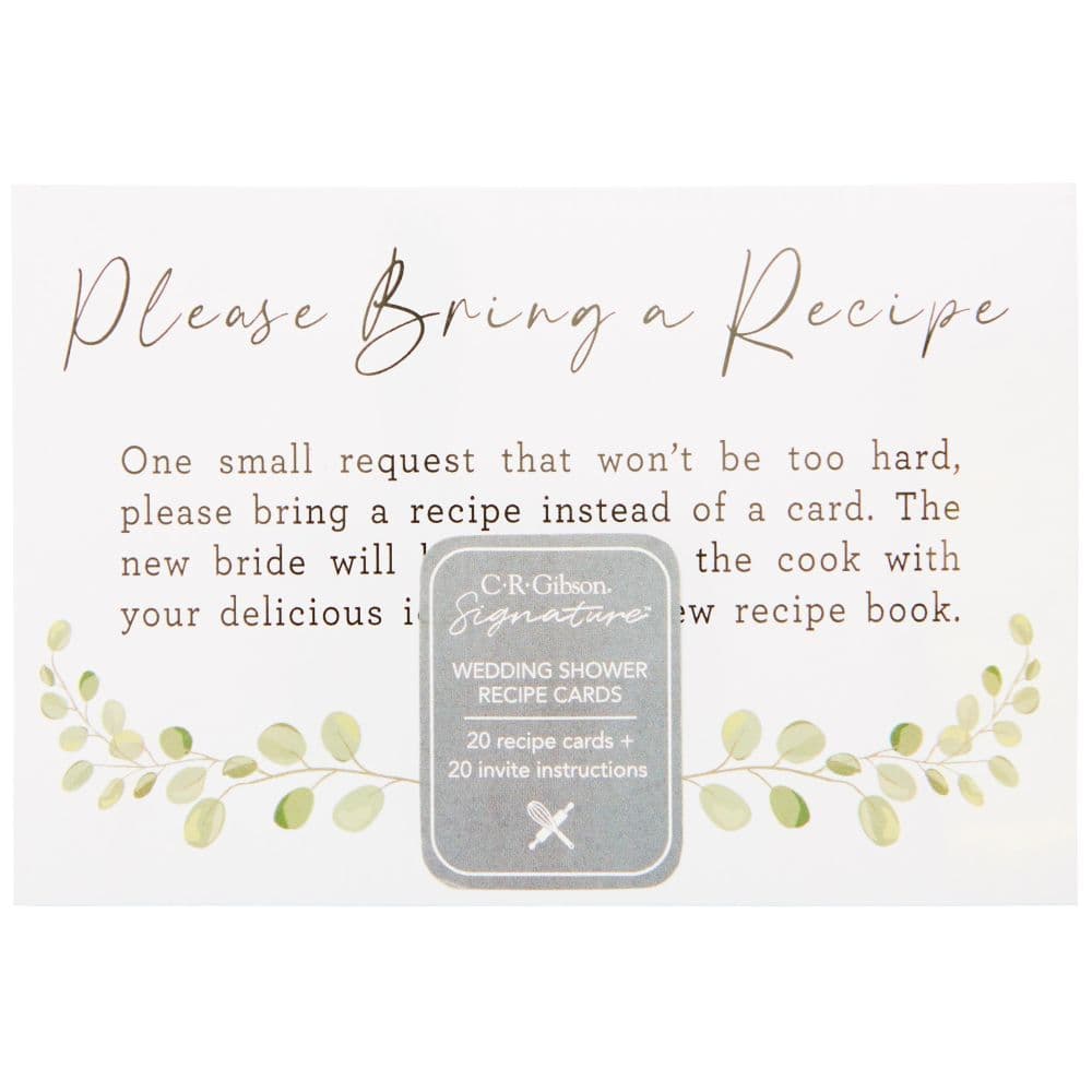 Wedding Shower Recipe Card Set Main Product  Image width=&quot;1000&quot; height=&quot;1000&quot;