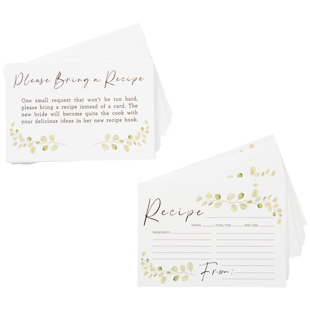 Wedding Shower Recipe Card Set 4th Product Detail  Image width=&quot;1000&quot; height=&quot;1000&quot;