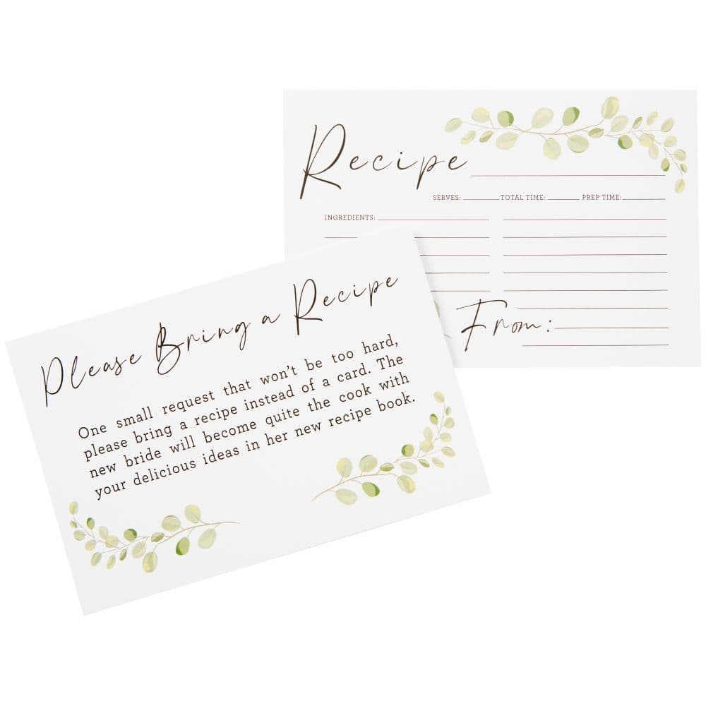 Wedding Shower Recipe Card Set 5th Product Detail  Image width=&quot;1000&quot; height=&quot;1000&quot;