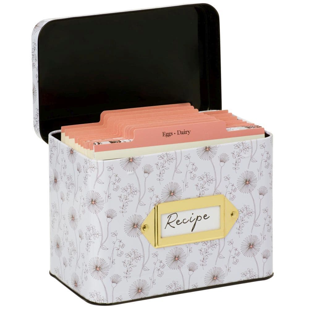 Night And Day Blush Tin Recipe Box 3rd Product Detail  Image width=&quot;1000&quot; height=&quot;1000&quot;