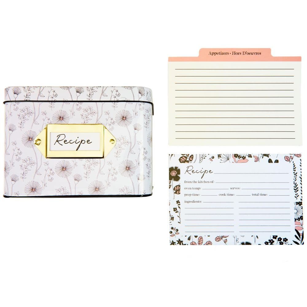 Night And Day Blush Tin Recipe Box 4th Product Detail  Image width=&quot;1000&quot; height=&quot;1000&quot;