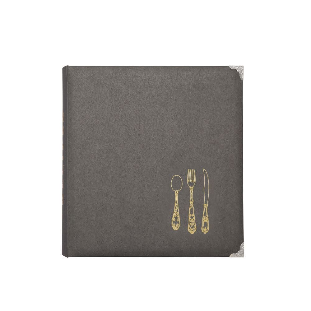 UPC 617390517744 product image for Gray Leatherette Recipe Binder | upcitemdb.com