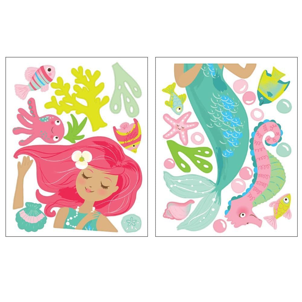 Mermaid Wall Decals Main Product  Image width="1000" height="1000"