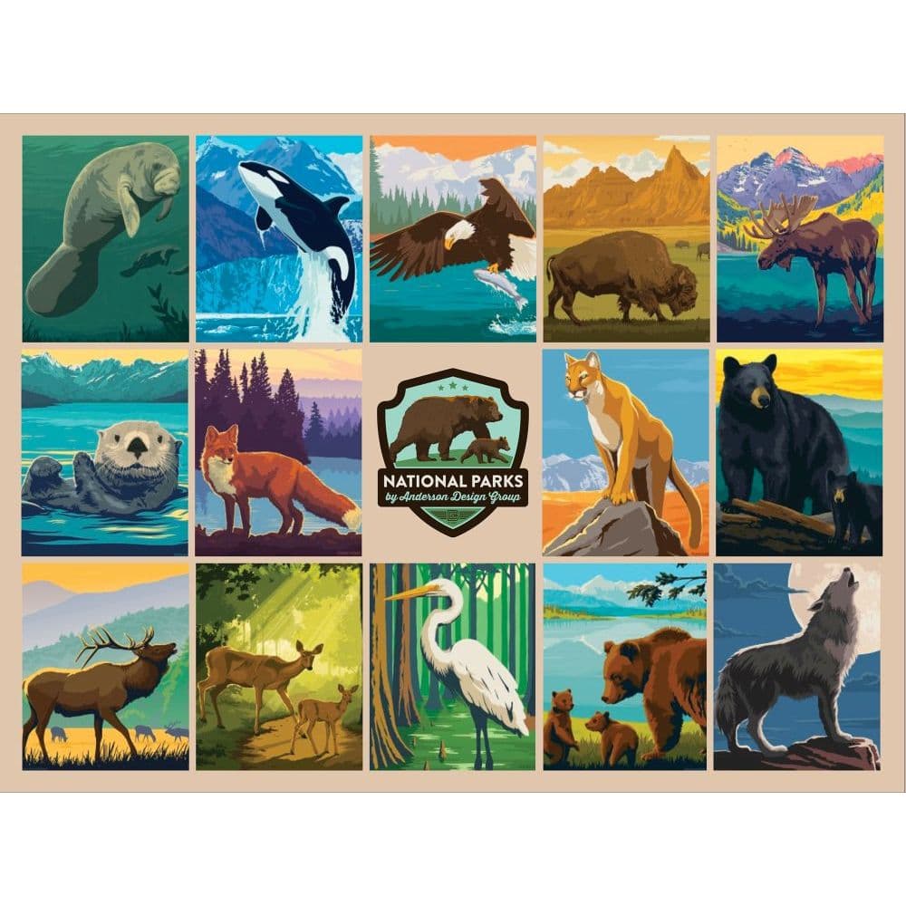 National Parks Wildlife 1000 Piece Puzzle 2nd Product Detail  Image width="1000" height="1000"