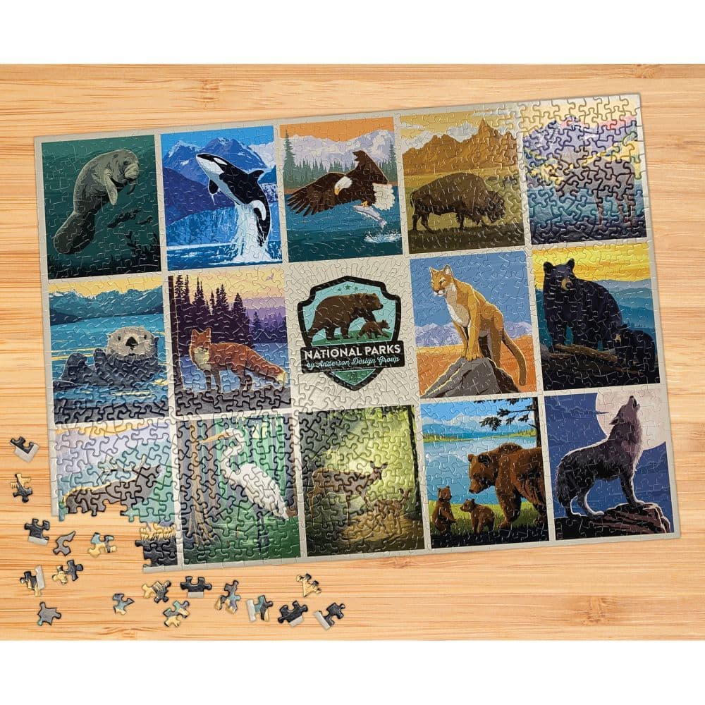 National Parks Wildlife 1000 Piece Puzzle 3rd Product Detail  Image width="1000" height="1000"