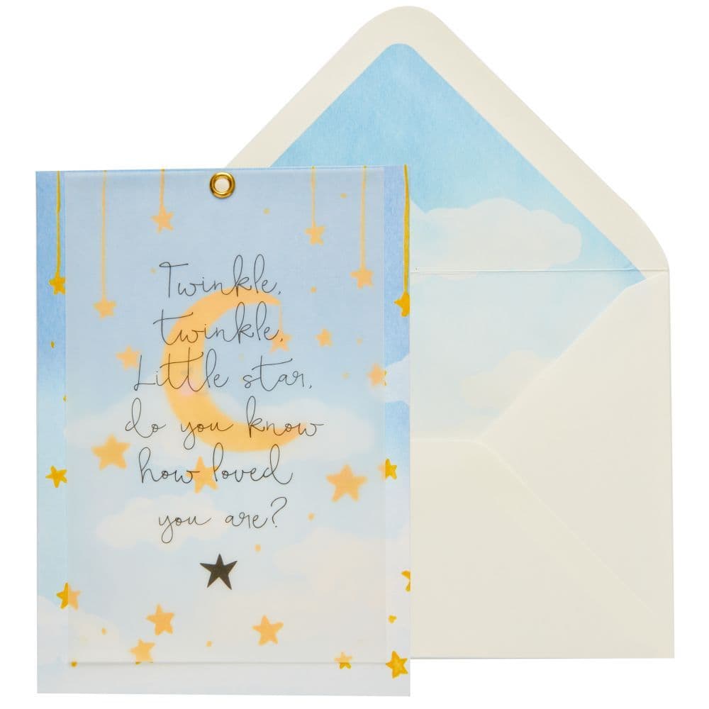 Twinkle Twinkle Moon Greeting Card (Baby)