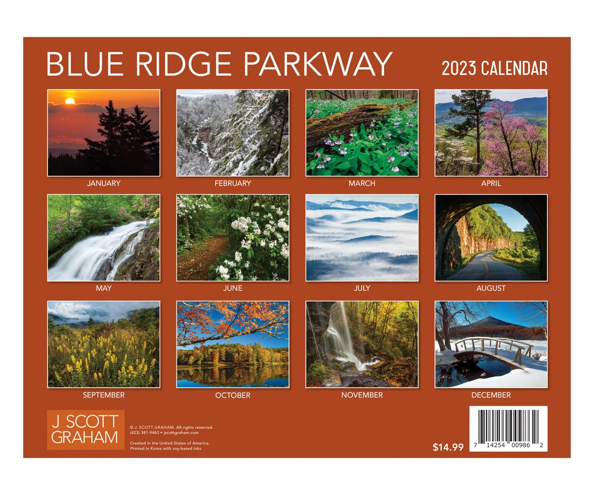 Blue Ridge Parkway 2023 Wall Calendar
