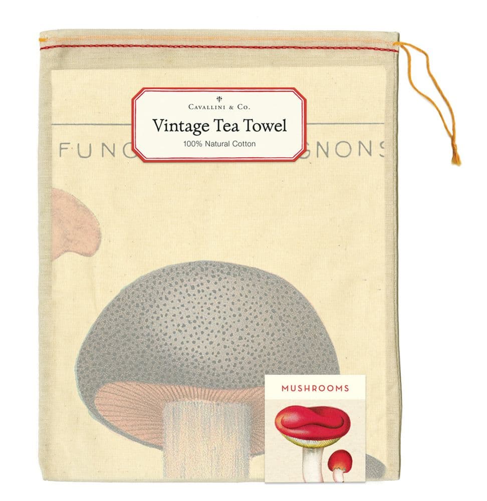 Mushroom Tea Towel Front of Bag width="1000" height="1000"