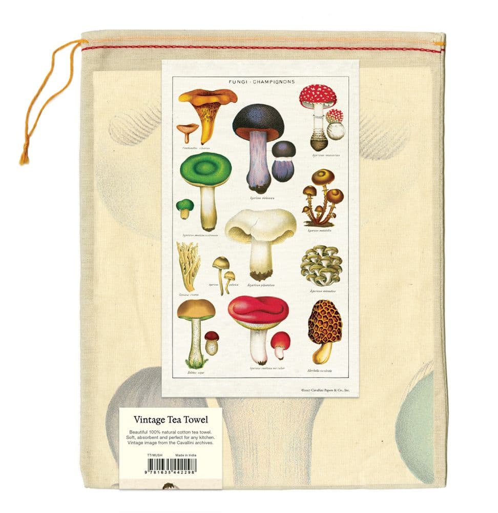 Mushroom Tea Towel Back of Bag width="1000" height="1000"