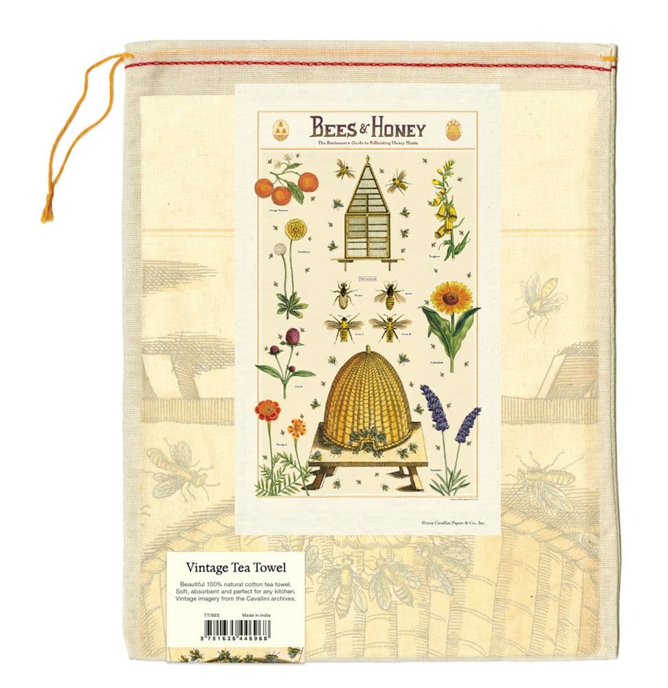 Bees &amp; Honety Tea Towel Back of Bag width=&quot;1000&quot; height=&quot;1000&quot;