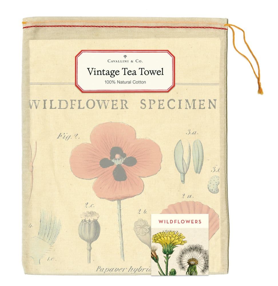 Wildflowers Tea Towel Front of Bag width="1000" height="1000"