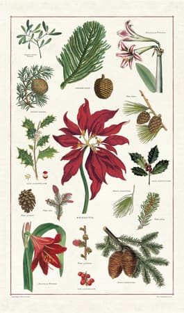 Christmas Botanica Tea Towel