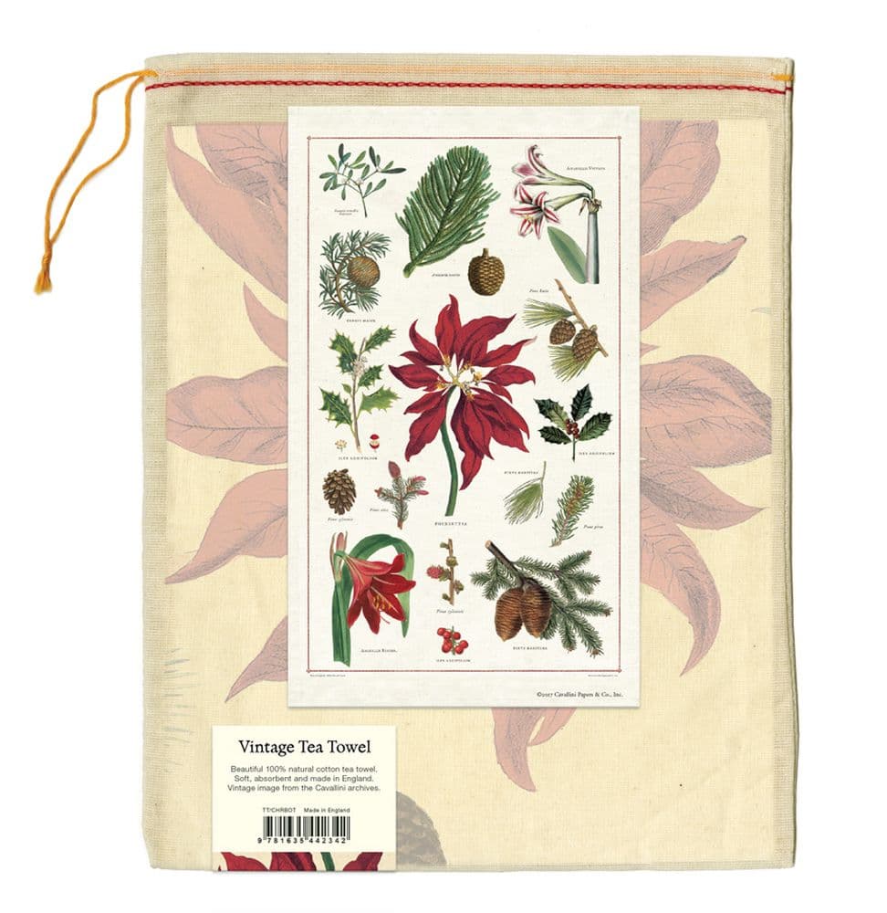 Christmas  Botanica Tea Towel Back of Bag width="1000" height="1000"