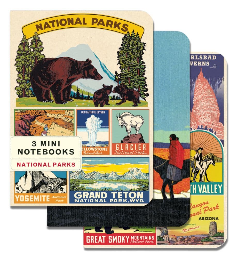 National Parks 3pk Mini Notebooks - Calendars.com