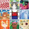 image Artsy Cats 500 Piece Family Puzzle Alternate Image  width="1000" height="1000"