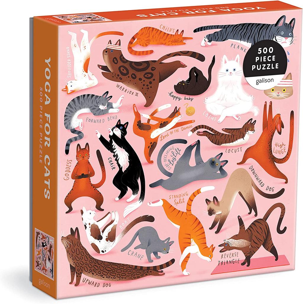 Yoga for Cats 500 Piece Puzzle width="1000" height="1000"