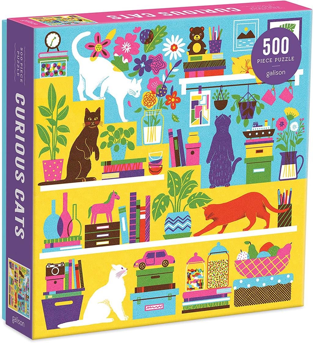 Curious Cats 500 Piece Puzzle width="1000" height="1000"
