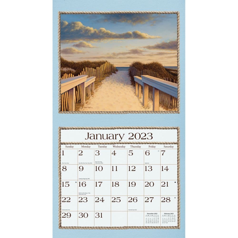 Seaside 2023 Wall Calendar - Calendars.com