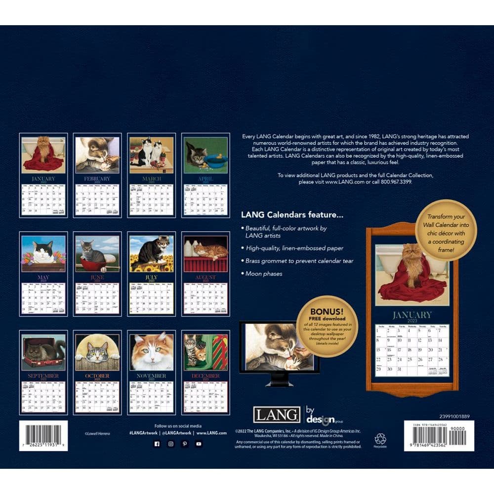 American Cat 2023 Wall Calendar - Calendars.com