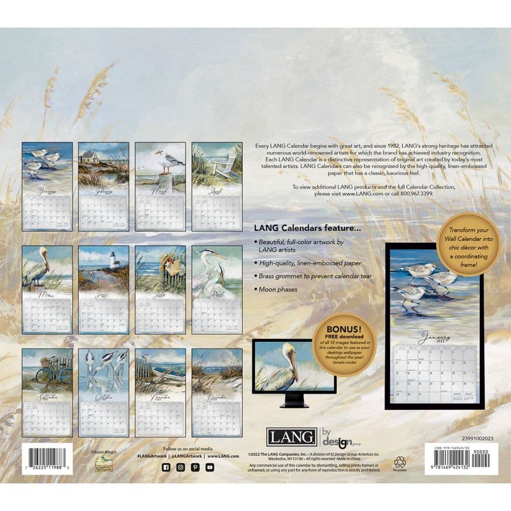 Coastal Shores 2023 Wall Calendar - Calendars.com Coastal Shores 2023 Wall Calendar - Calendars.com