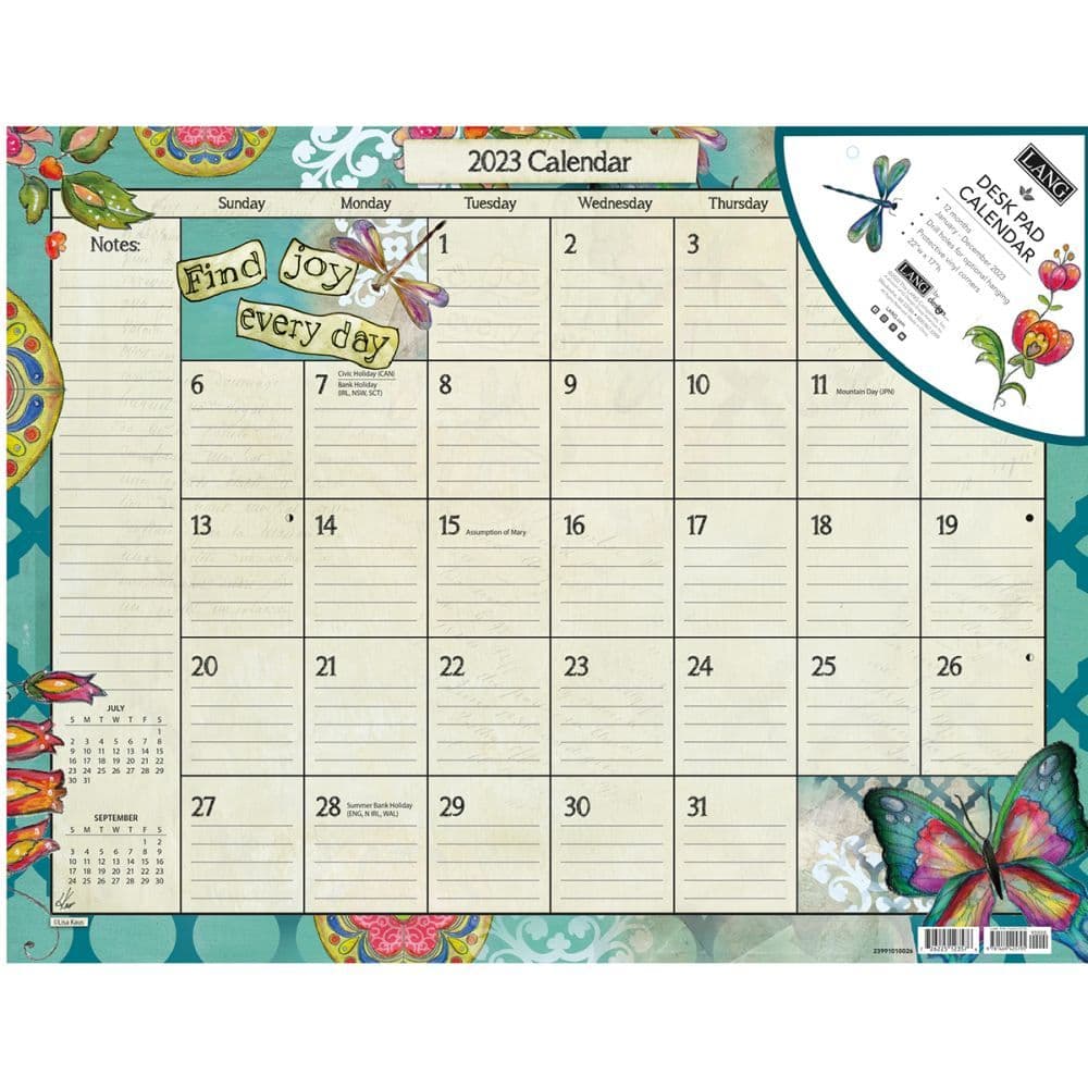 Color My World 2023 Desk Pad - Calendars.com
