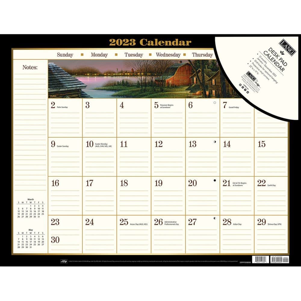 Terry Redlin 2023 Desk Pad