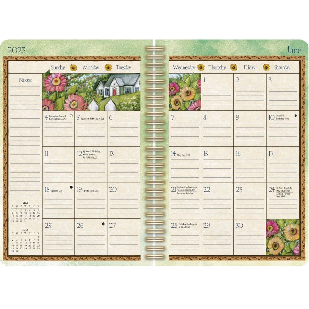 Bountiful Blessings 2023 Spiral Planner - Calendars.com