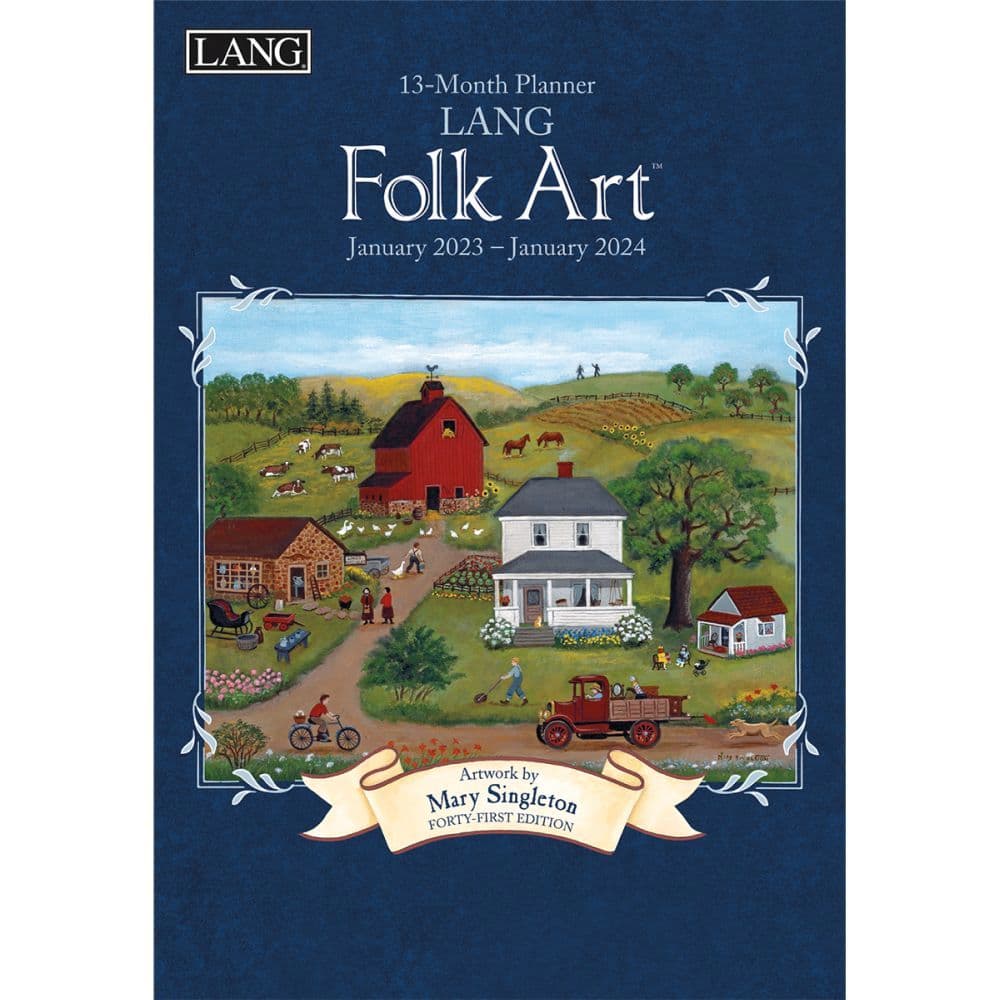 Lang Folk Art 2023 Monthly Planner - Calendars.com