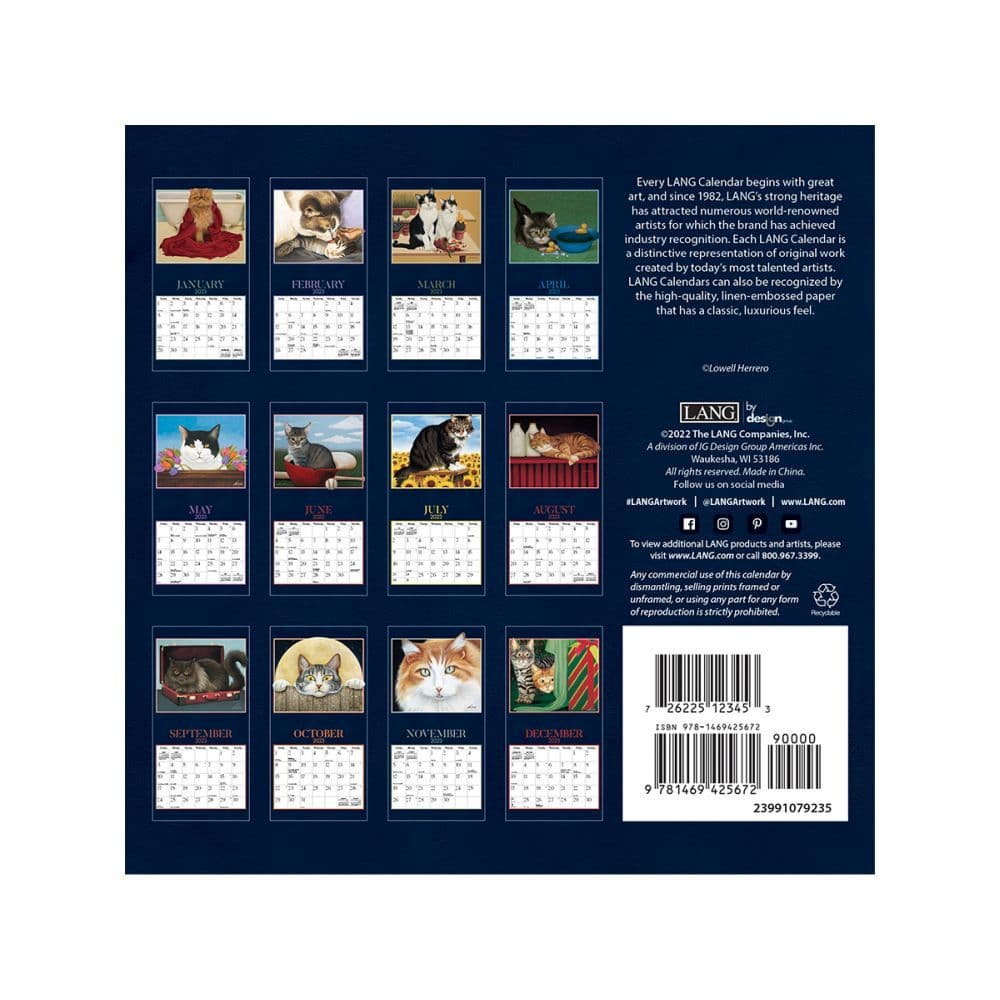 American Cat 2023 Mini Wall Calendar - Calendars.com
