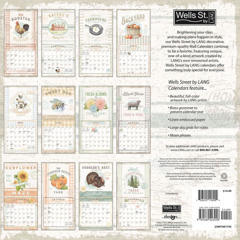 Farm Fresh 2023 Wall Calendar - Calendars.com Farm Fresh 2023 Wall Calendar - Calendars.com